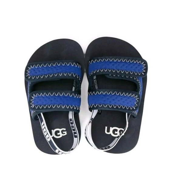 NEW UGG TODDLER/KIDS LENNON BLUE SLINGBACK SZ 10 - Picture 2 of 6